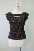 The Midnight Lace Cap Sleeve Top — Michael Kors