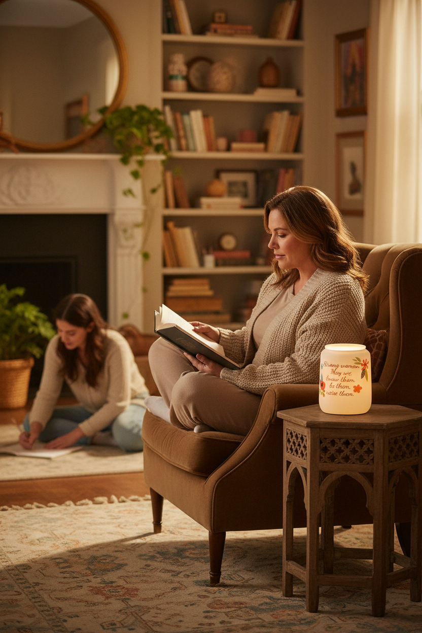 With Strength — Scentsy Large Warmer | “Strong Women: May We Know Them, Be Them, Raise Them”