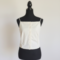 The Ivory Button Cami