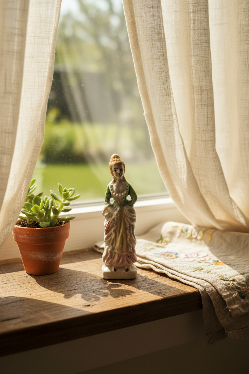 Whispered in Porcelain — Vintage Japanese Lady Figurine