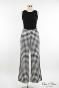 Clean Mannequin – Houndstooth Wide-Leg Trousers