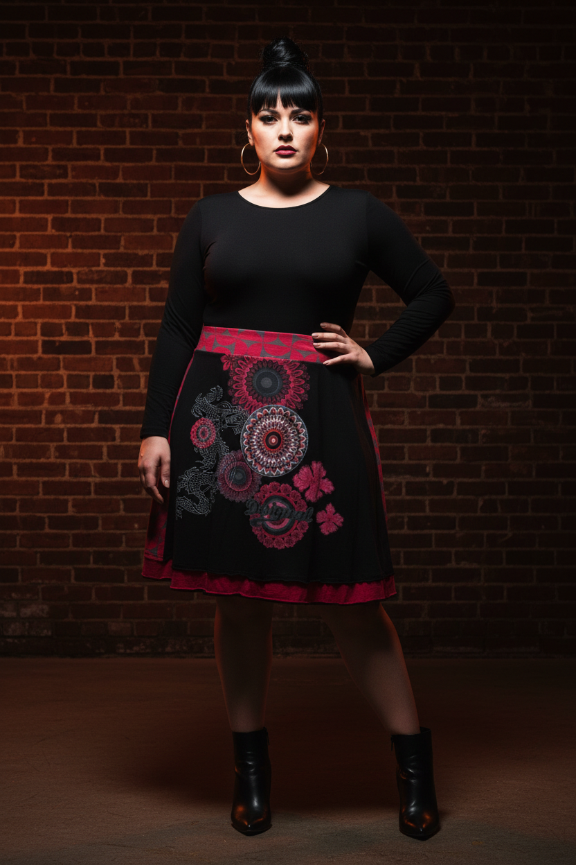 Dragon & Bloom — Desigual Mandala Skirt