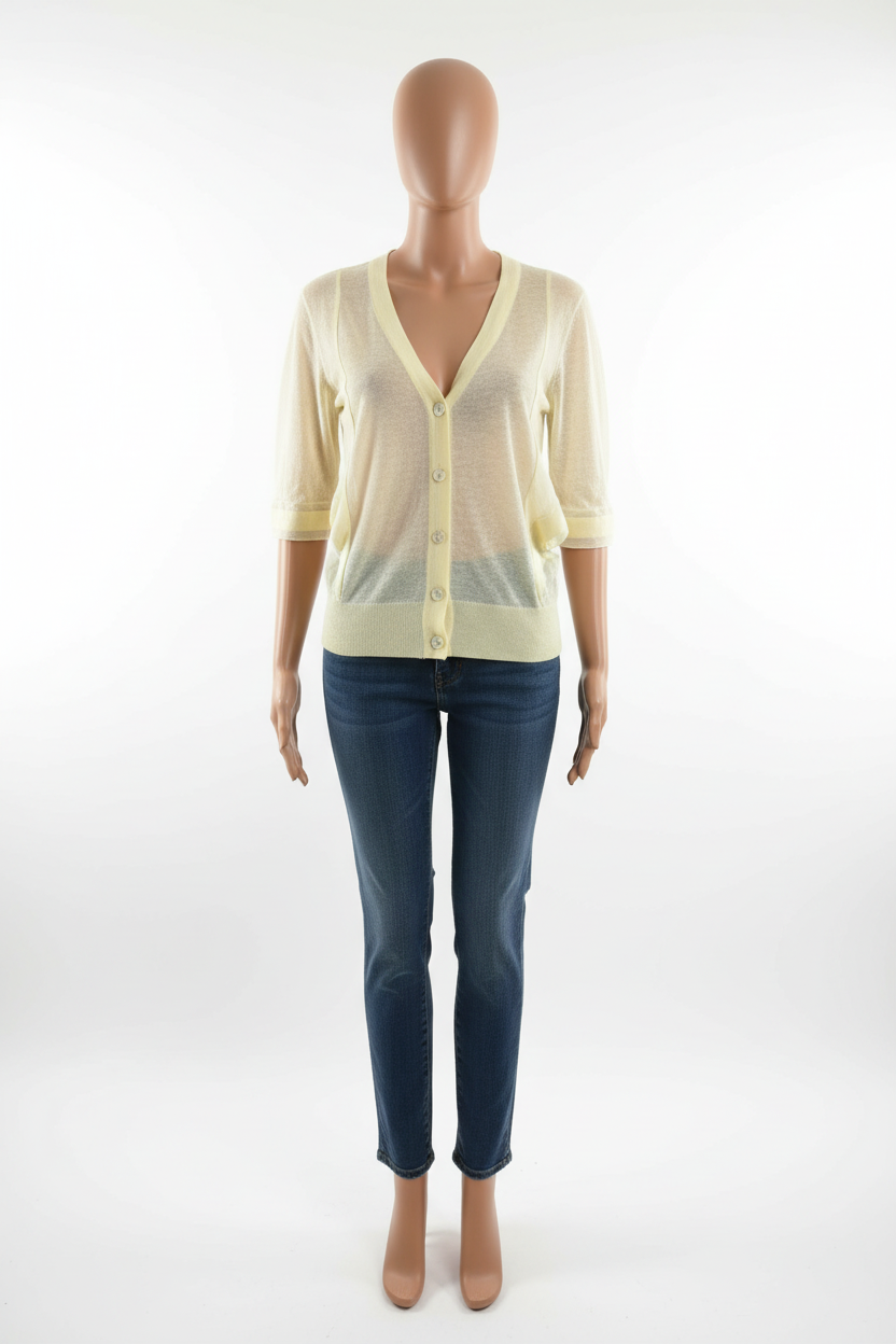 Ethereally Sheer Knit Cardigan
