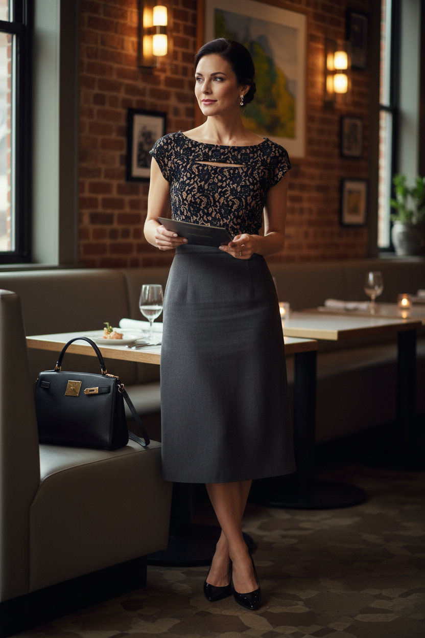 The Midnight Lace Cap Sleeve Top — Michael Kors