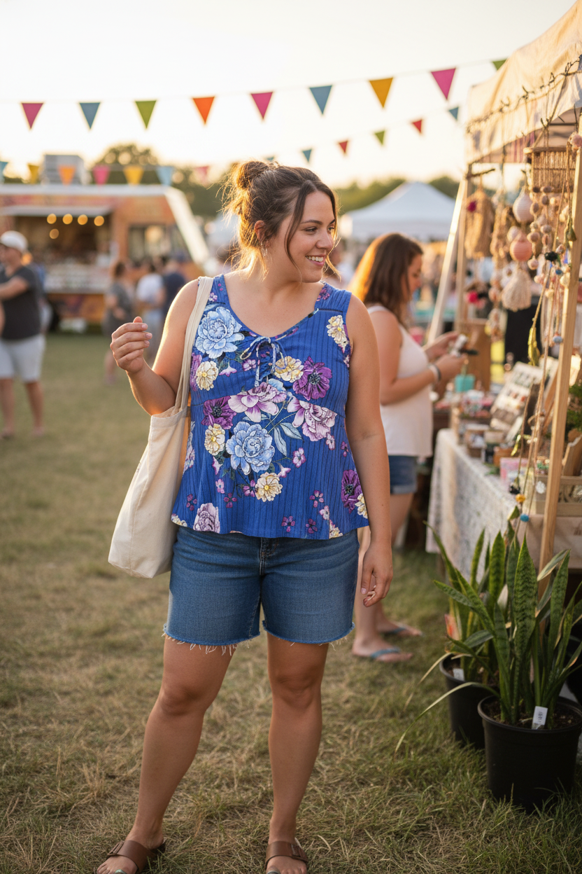 The Garden Hour Peplum Tank