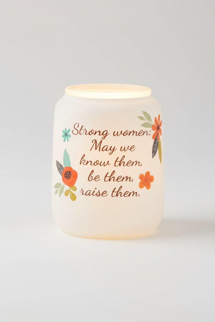 With Strength — Scentsy Large Warmer | “Strong Women: May We Know Them, Be Them, Raise Them”