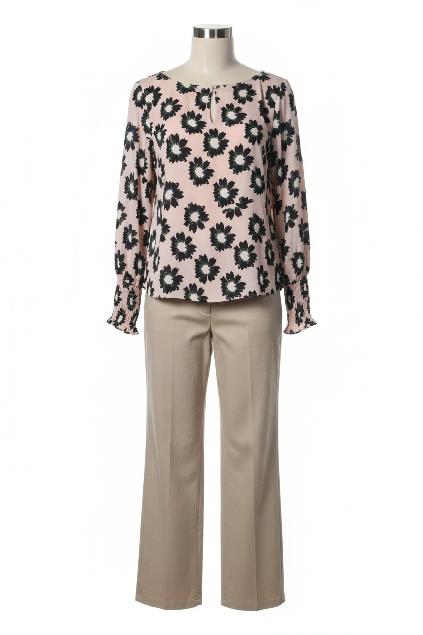 Daisy Dream Blush Blouse clean background product photo