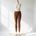 Cognac Is the Answer — Joe Fresh Faux Suede Leggings