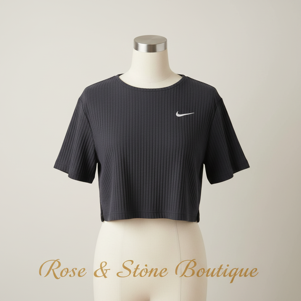 Nike Ribbed Crop Tee — mannequin