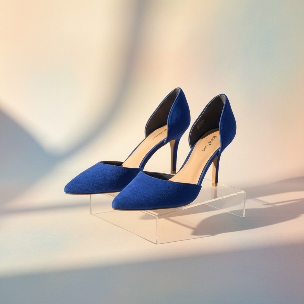 The Indigo Hour — Gomez d’Orsay Pump in Cobalt Suede