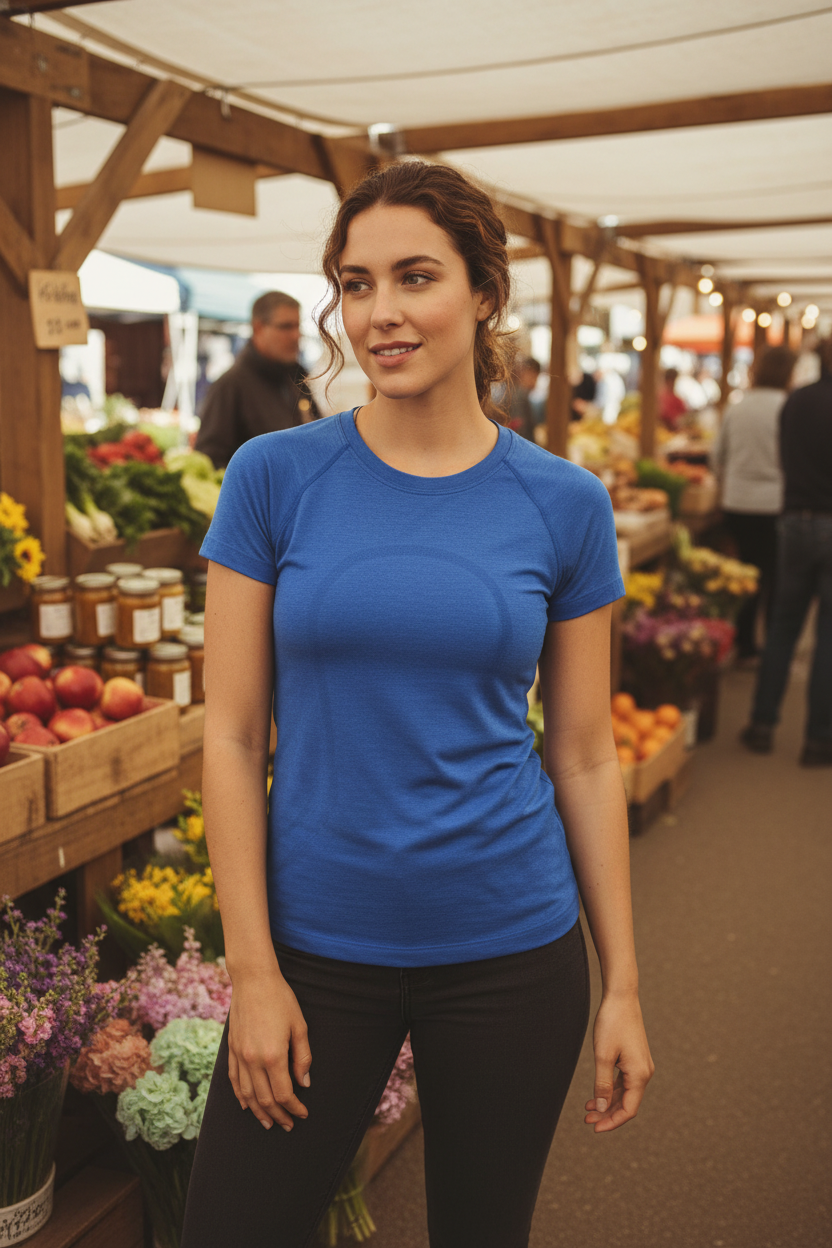 Blueprint Baby — Lululemon Royal Blue Crew Tee, XS