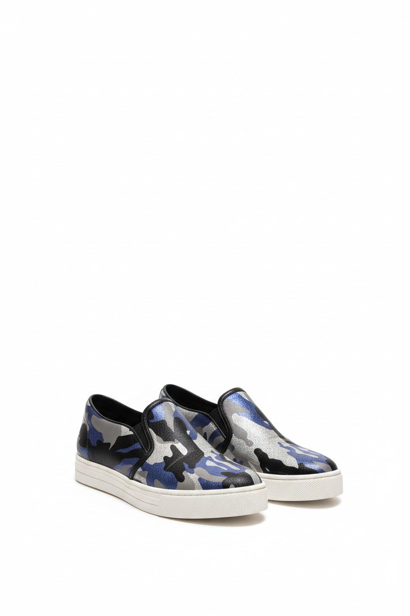 Midnight Camo Slip-Ons by Pedder Red