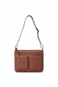 The Keeper of Keys — Fossil Pebbled Leather Crossbody Bag