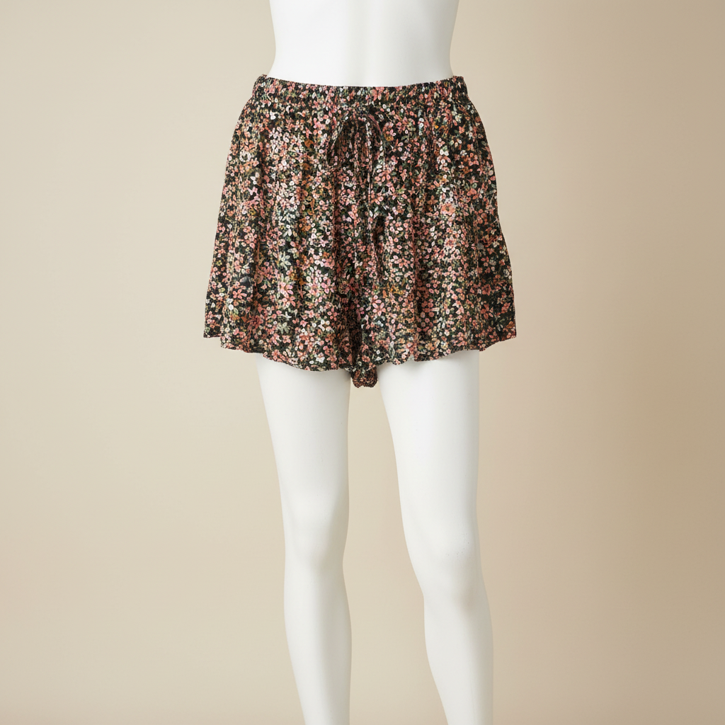 Mannequin portrait - YMI Midnight Garden Floral Pull-On Shorts