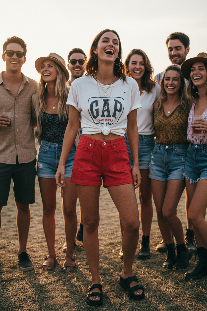 The Paprika High-Rise — GAP Warm-Toned Denim Short