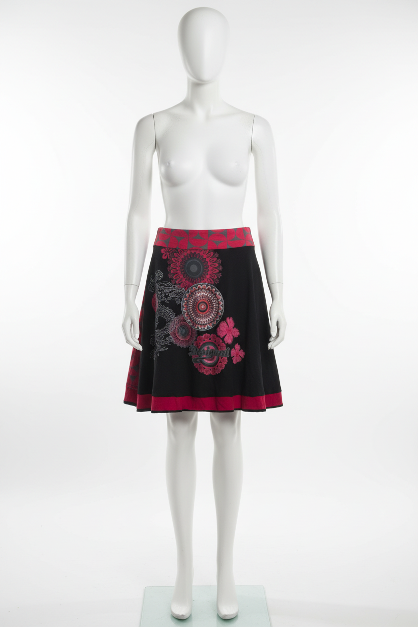 Dragon & Bloom — Desigual Mandala Skirt