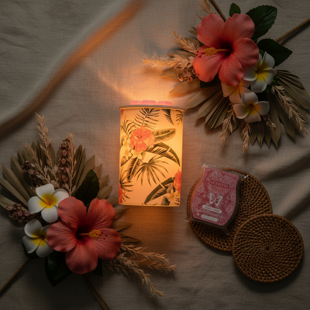 Pretty Paradise — Scentsy Large Warmer | Tropical Botanical