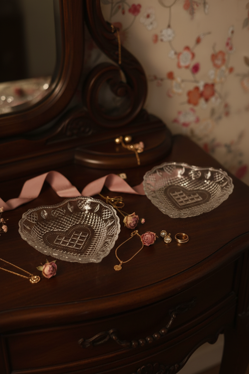 Hearts & Heirlooms Crystal Serving Set