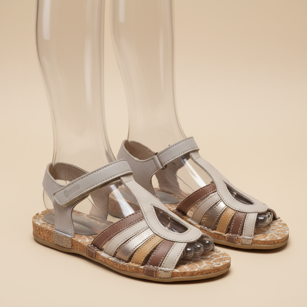 The Grounded One — Alce Taupe Multi-Strap Gladiator Sandal
