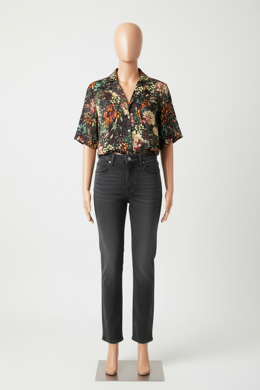 Wildly Botanical Crop Blouse