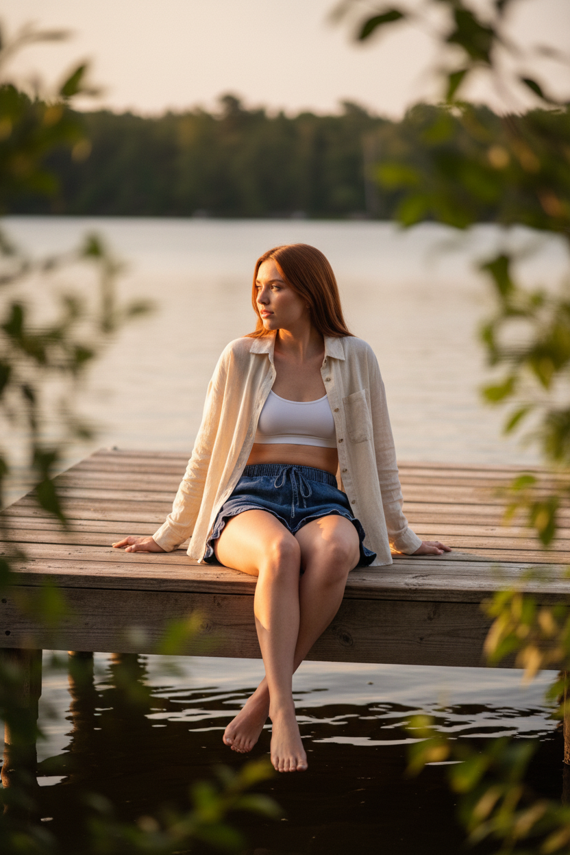 The Sweet Escape Ruffle Denim Short
