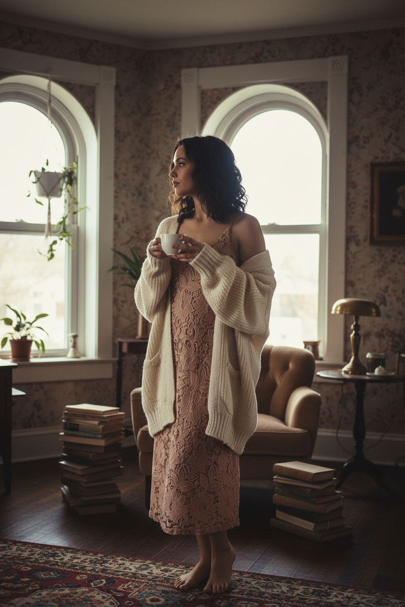 Layered Cardigan Look