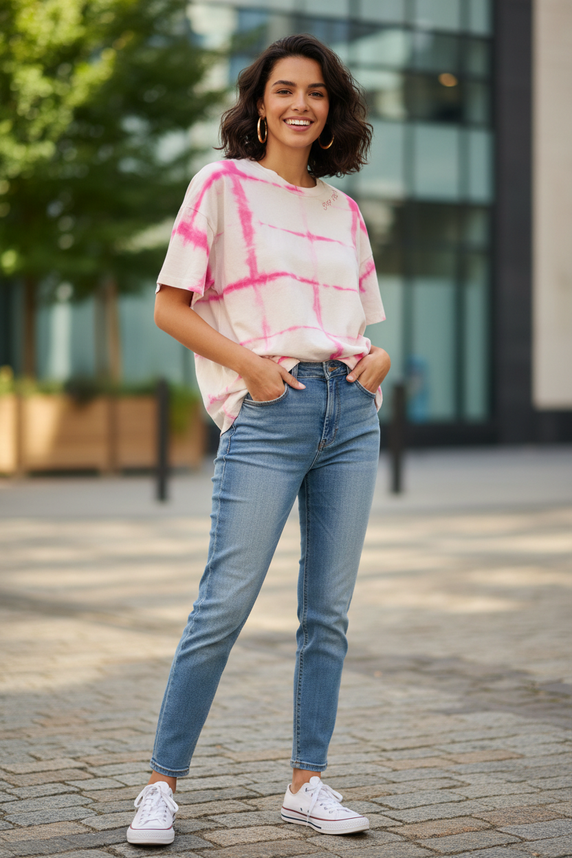 Model 1 — Light Wash Denim Urban