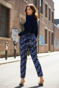 Model in Floral Trousers - Back View