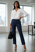 Navy Trousers Professional Style