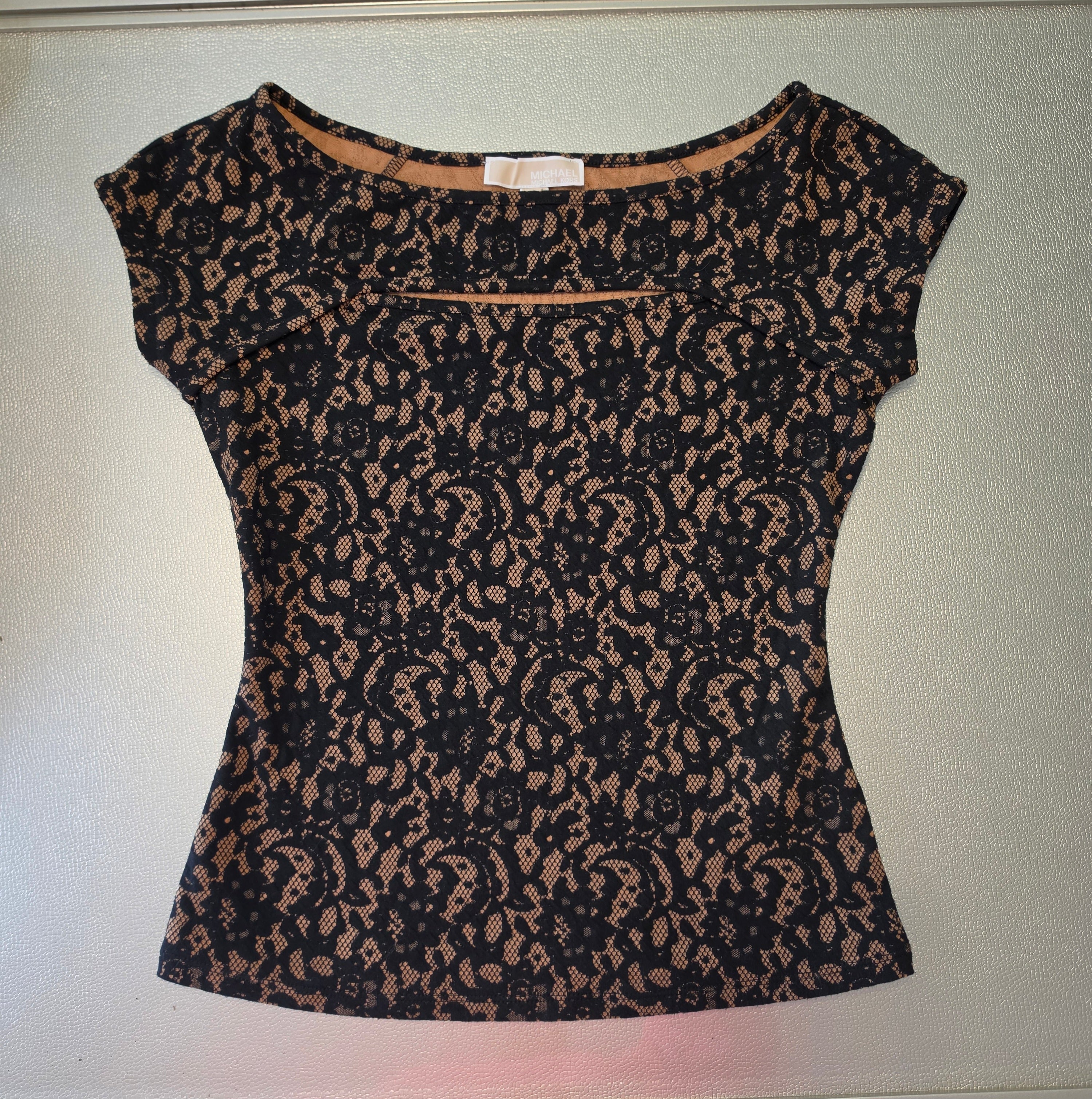 The Midnight Lace Cap Sleeve Top — Michael Kors