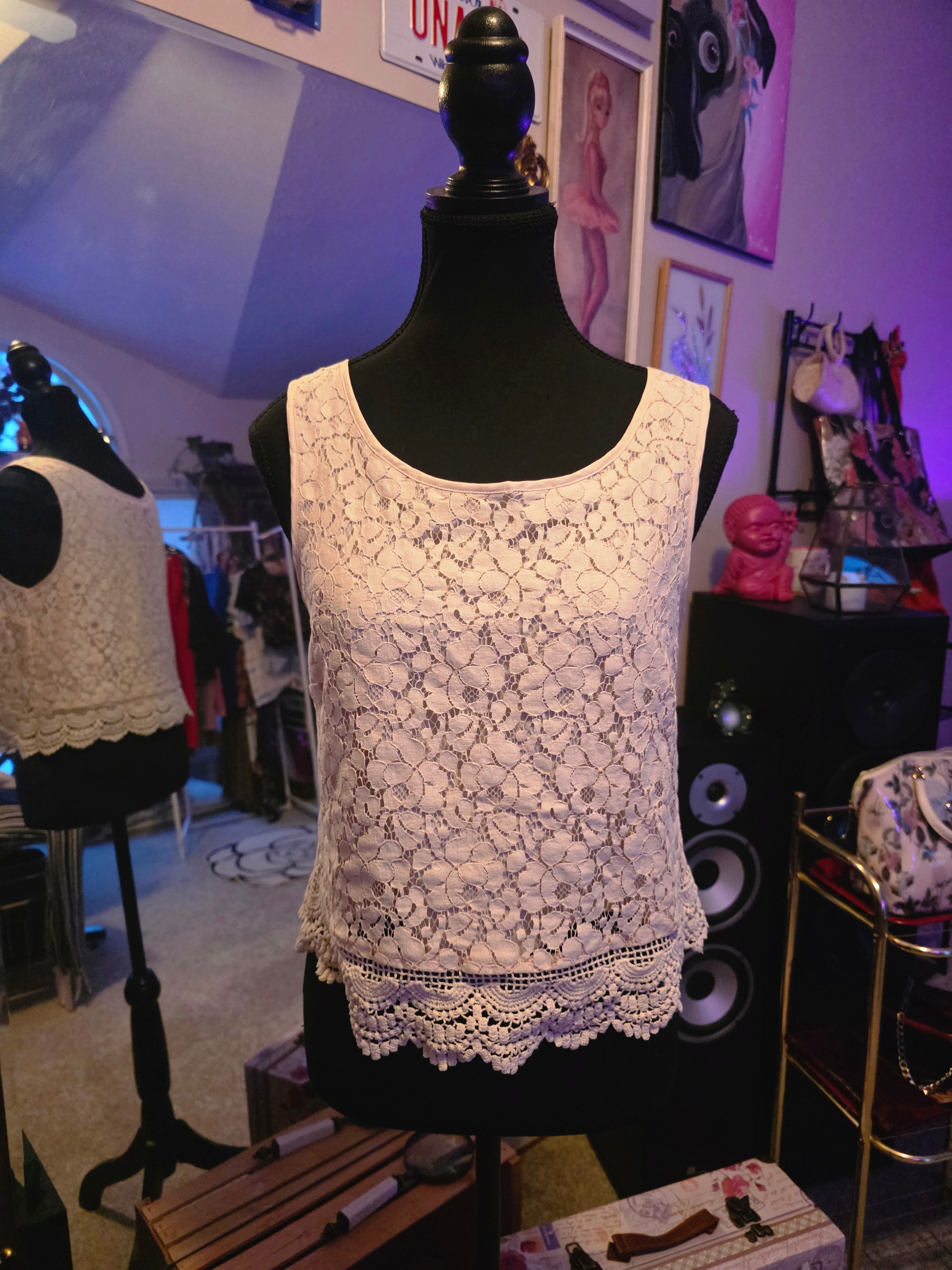 Whispered Sunshine Lace Top