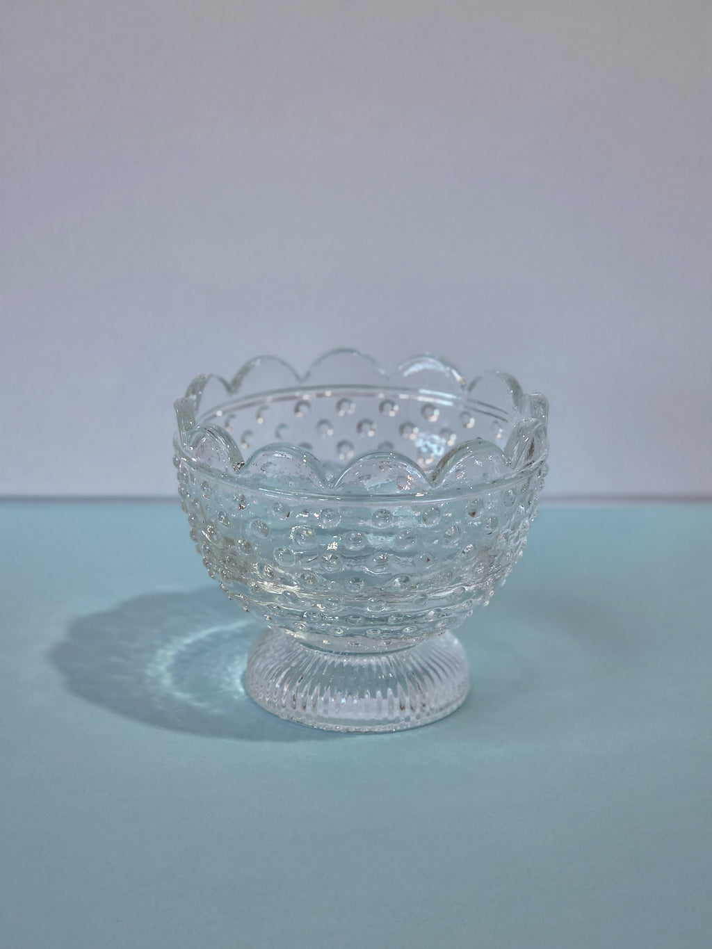 The Sunday Table — Hobnail Glass Compote Set of 4