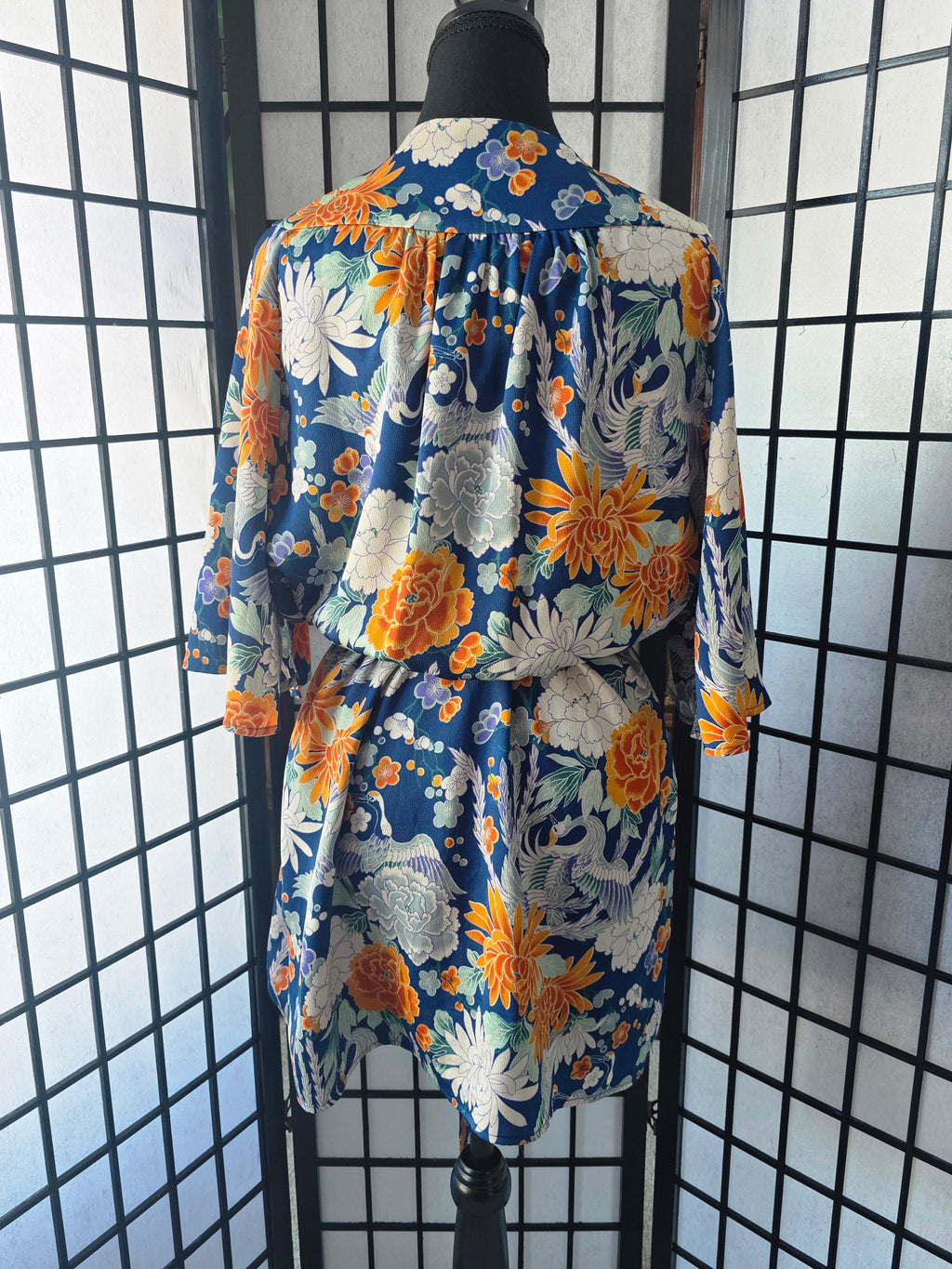 Gracefully Blooming Kimono Dress