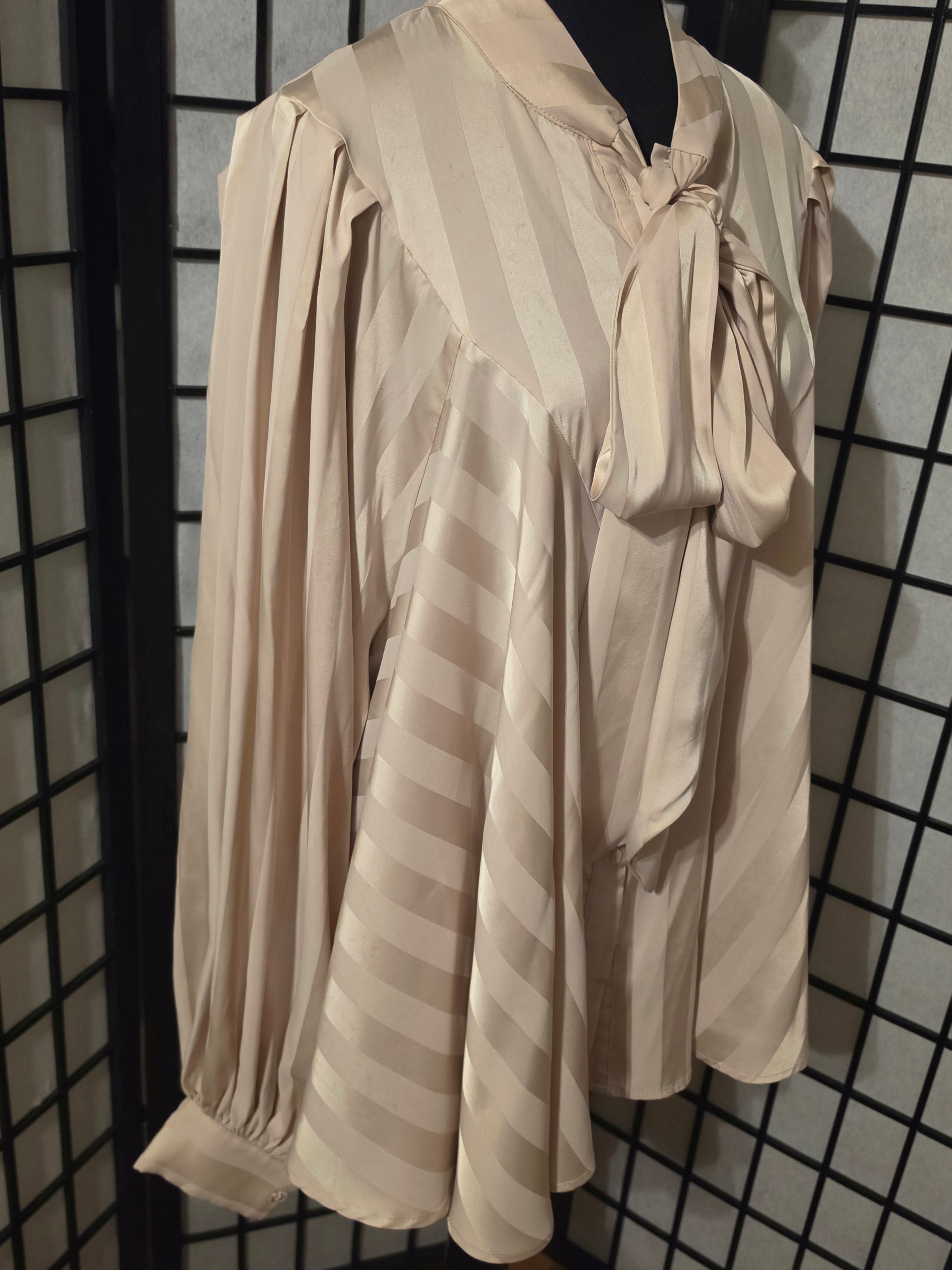 The Whispered Bow Blouse – Apricot