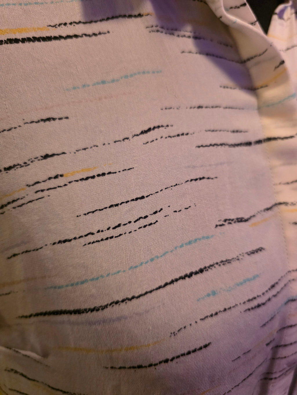 Painted Lines Silk Blouse