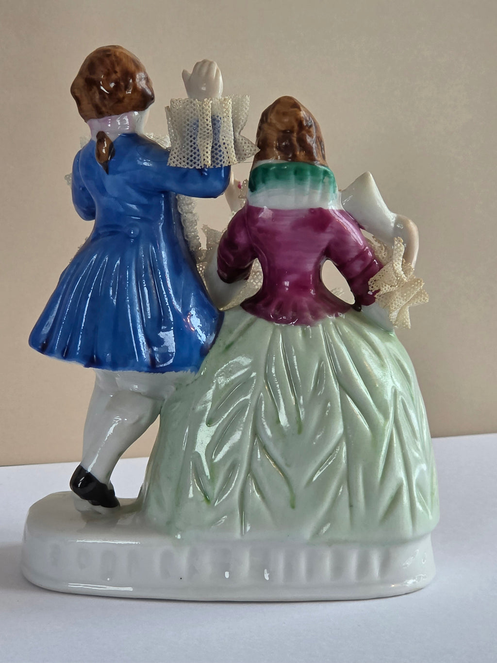 Eternally Yours — Vintage Porcelain Courting Couple Figurine