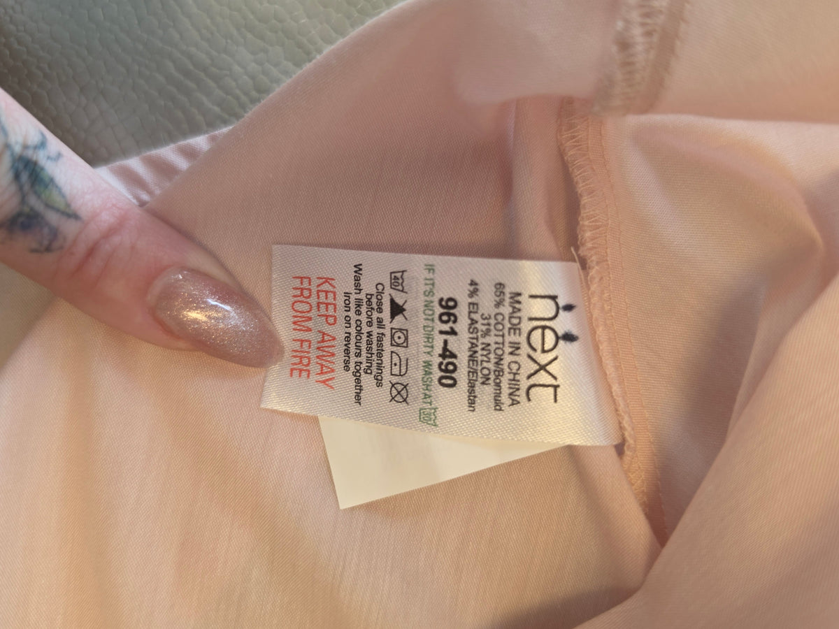 The Roséwater Tie-Back Blouse — Blush