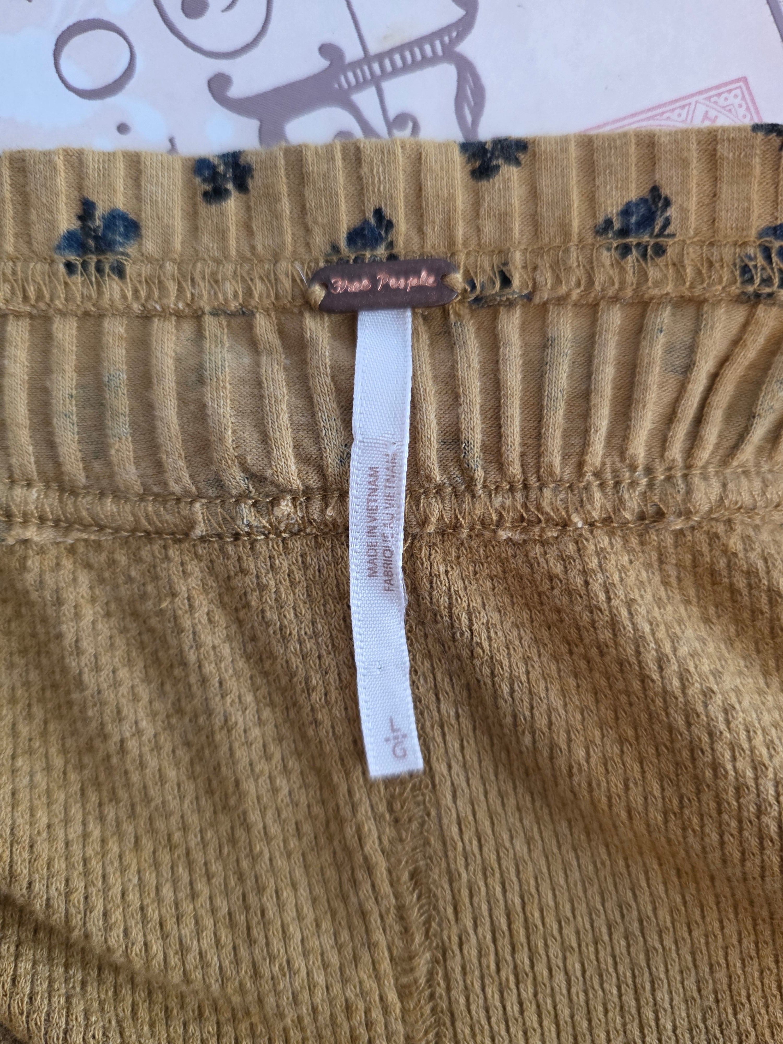 Delicately Patterned Golden Harvest Long Sleeve Top