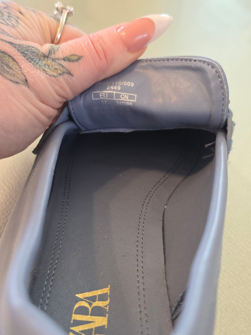 The Periwinkle Bit Loafer — Gold Hardware Flat