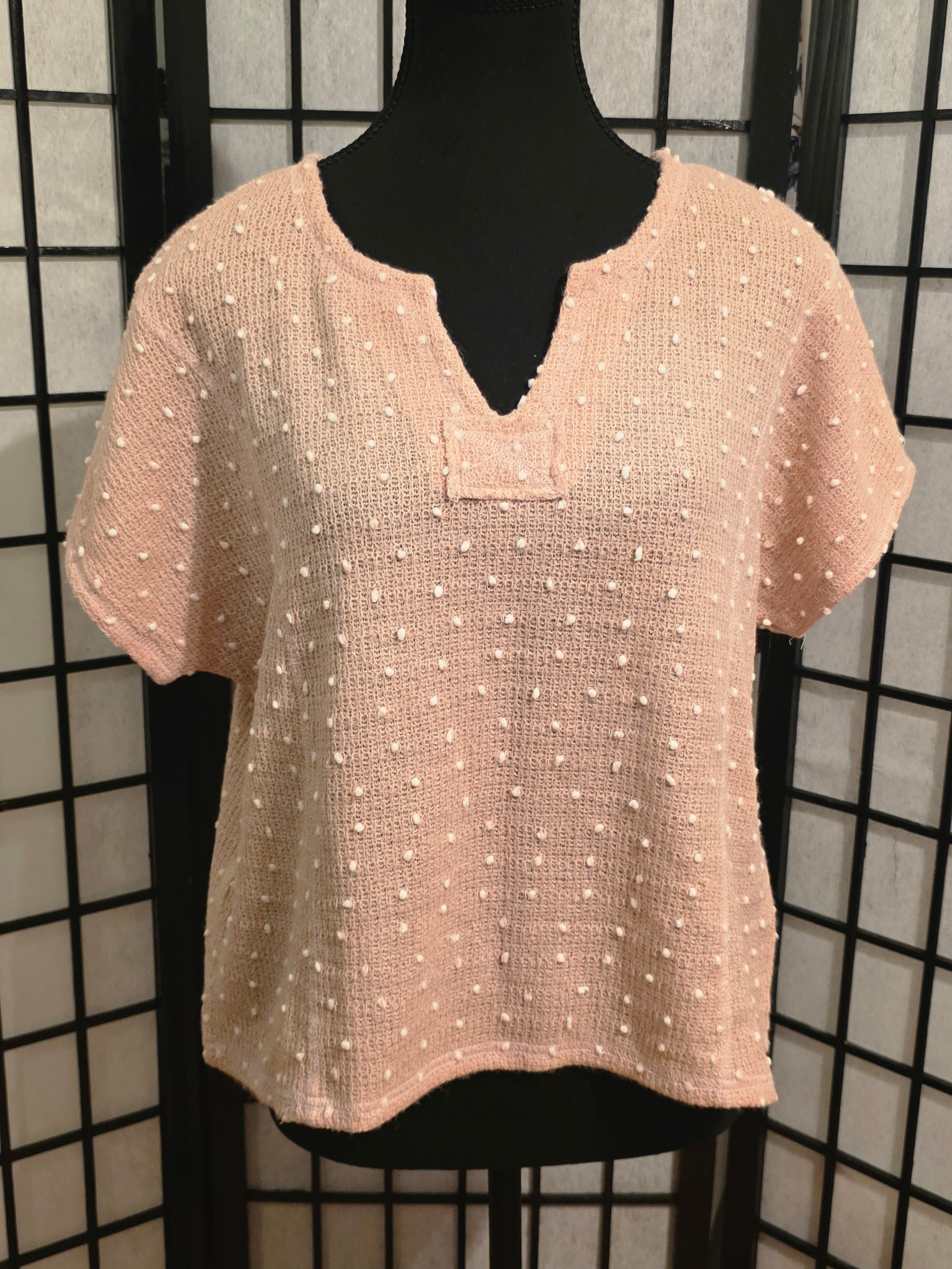 Whispered Blush Pearl-Kissed Knit