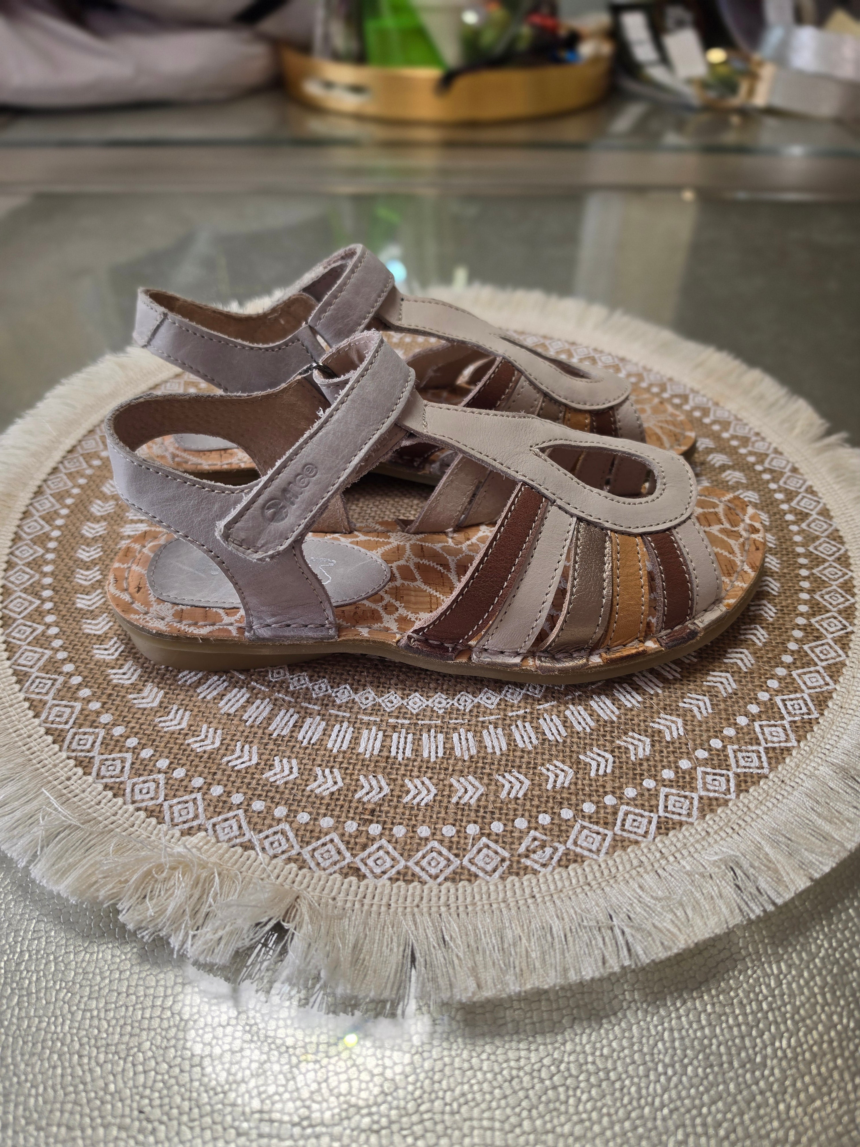 The Grounded One — Alce Taupe Multi-Strap Gladiator Sandal