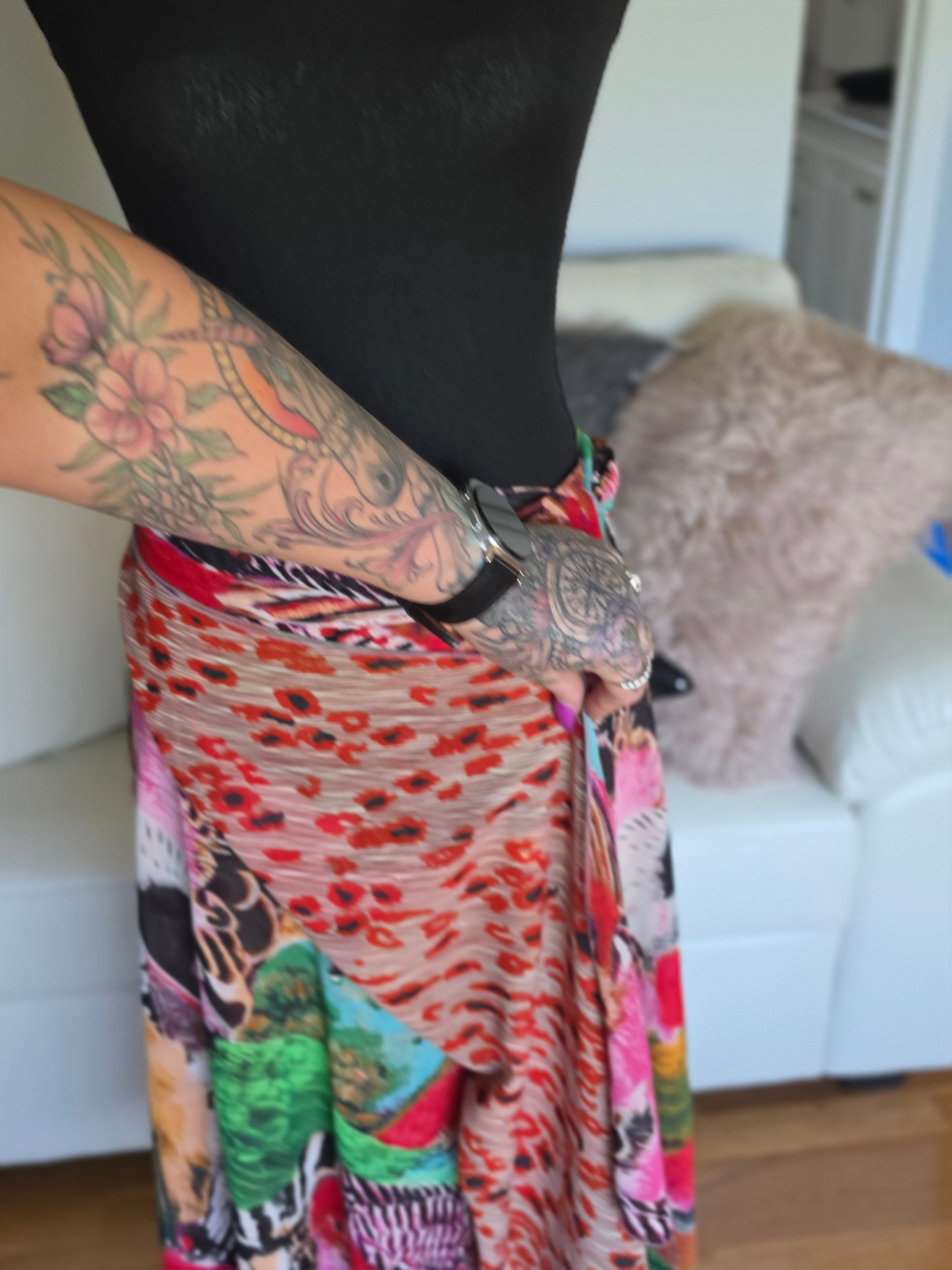 Wild at Heart Wrap Midi Skirt — One Size