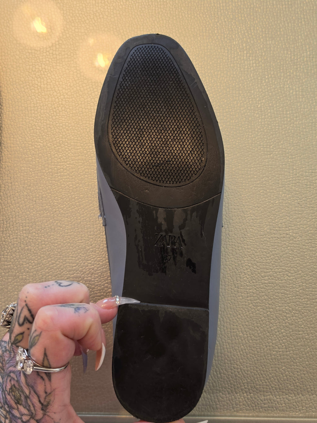 The Periwinkle Bit Loafer — Gold Hardware Flat