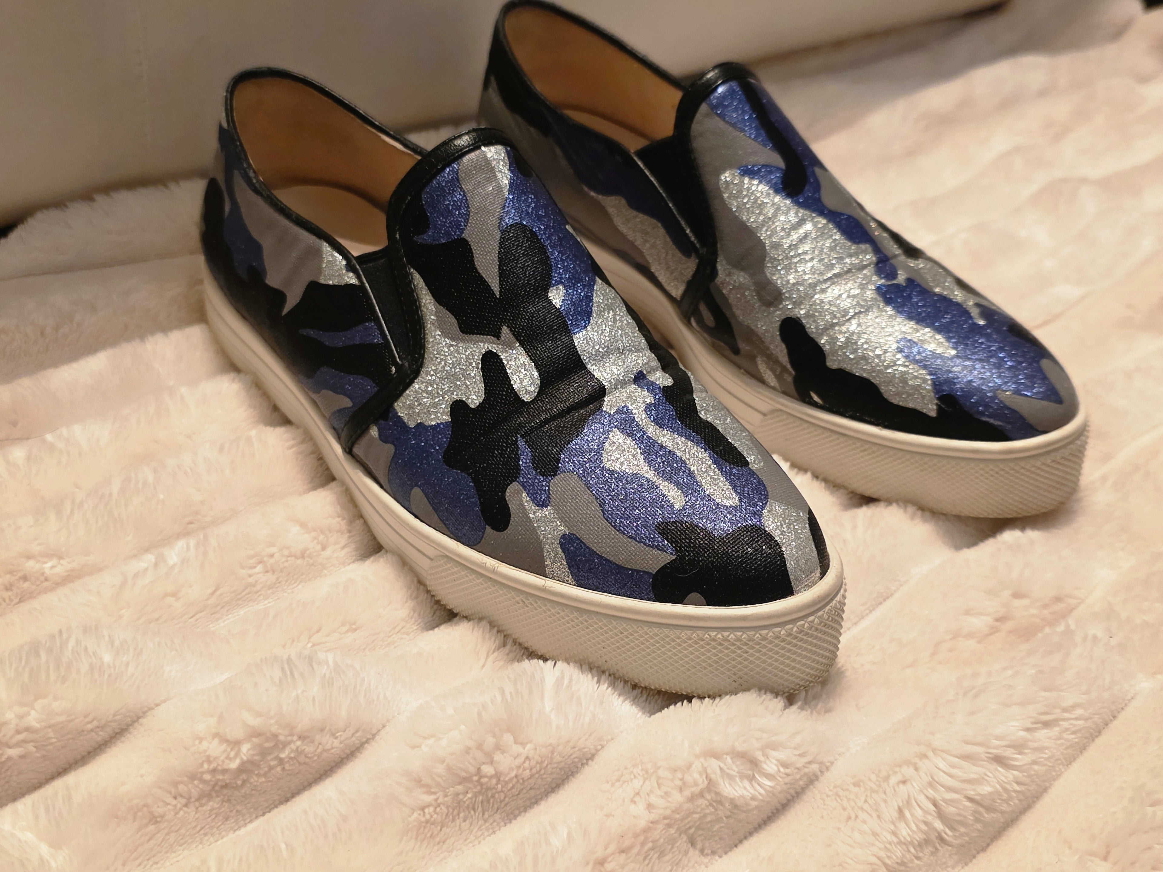 Midnight Camo Slip-Ons by Pedder Red