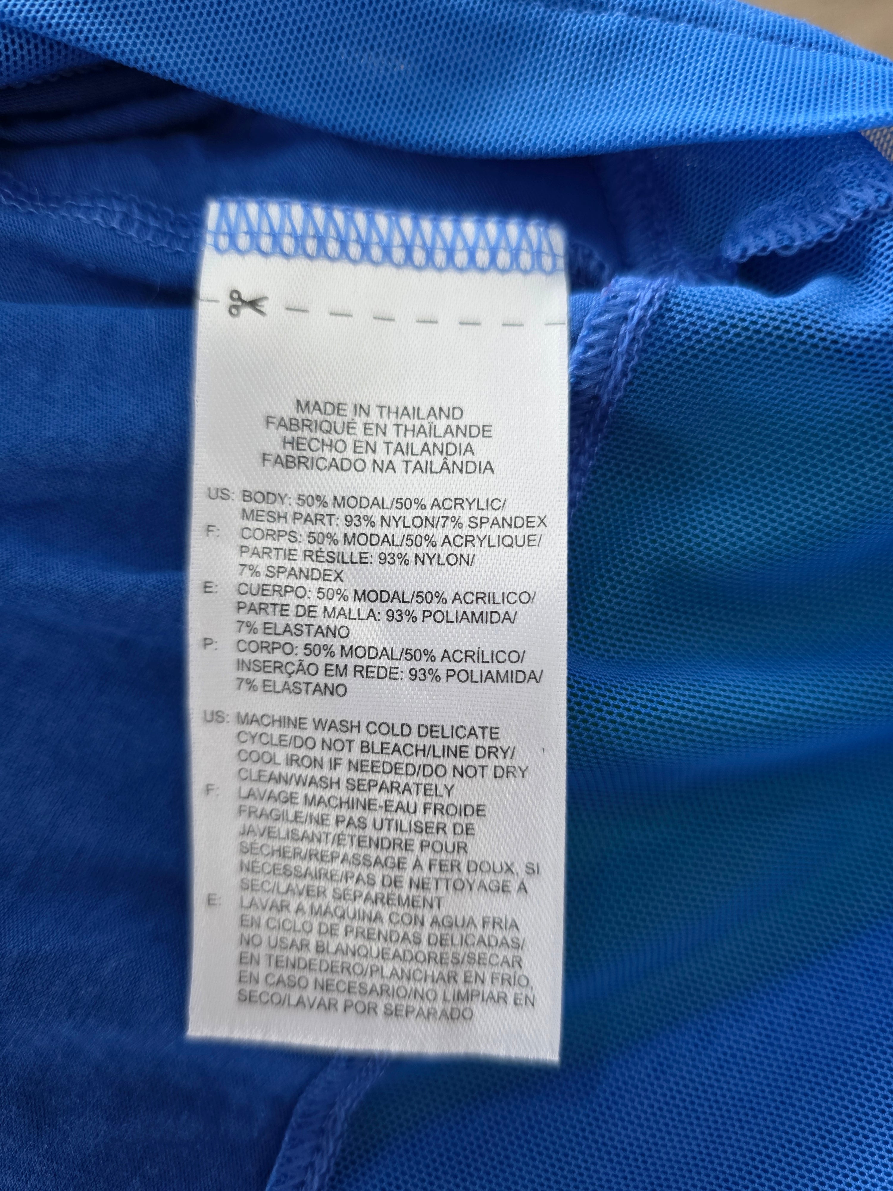 Effortlessly Bold Cobalt Athletic Top