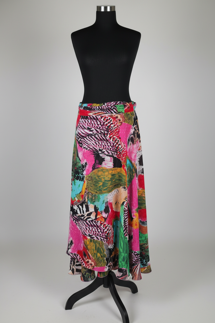 Wild at Heart Wrap Midi Skirt — One Size