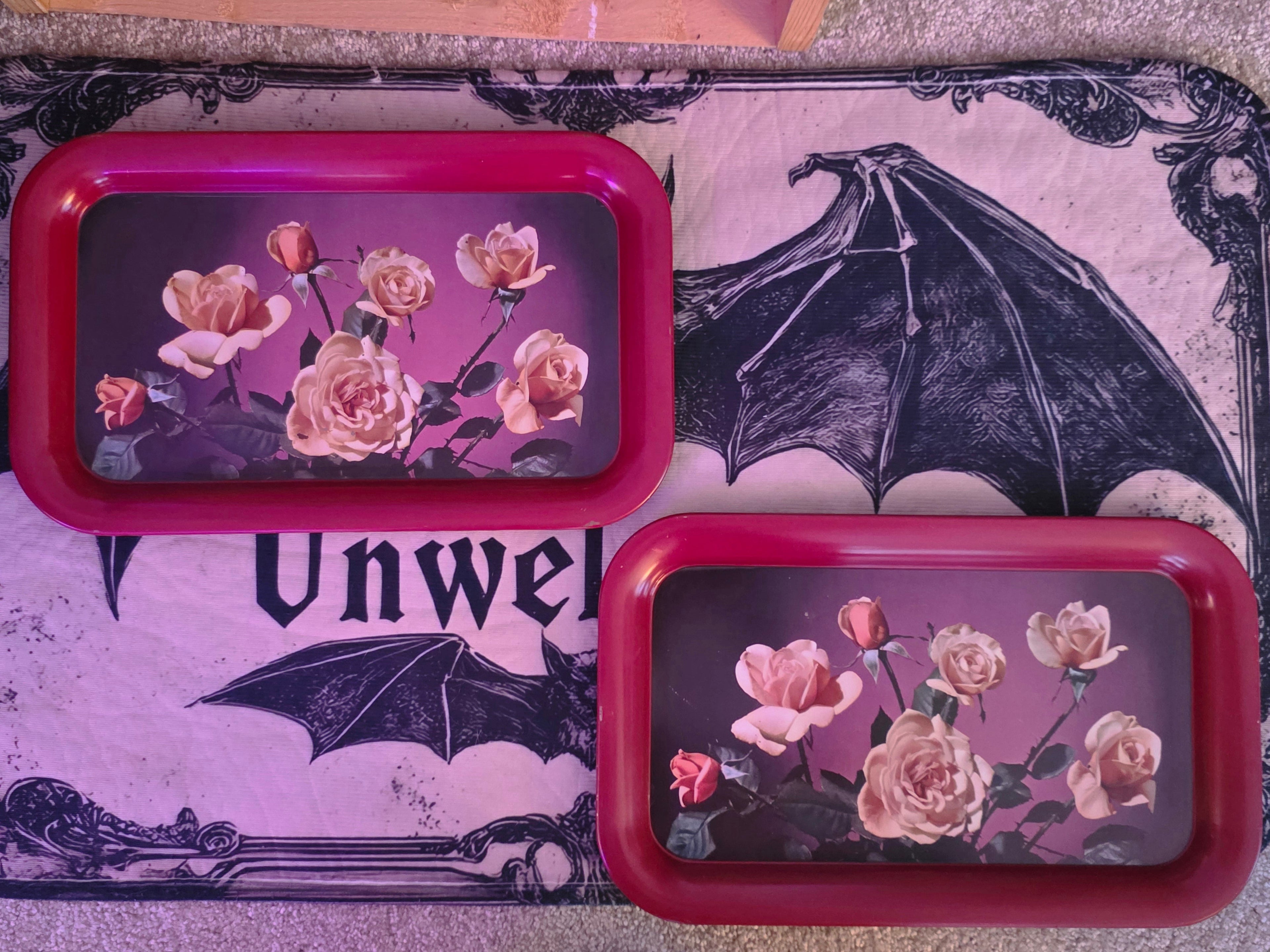 Midnight Rose Serving Tray Collection