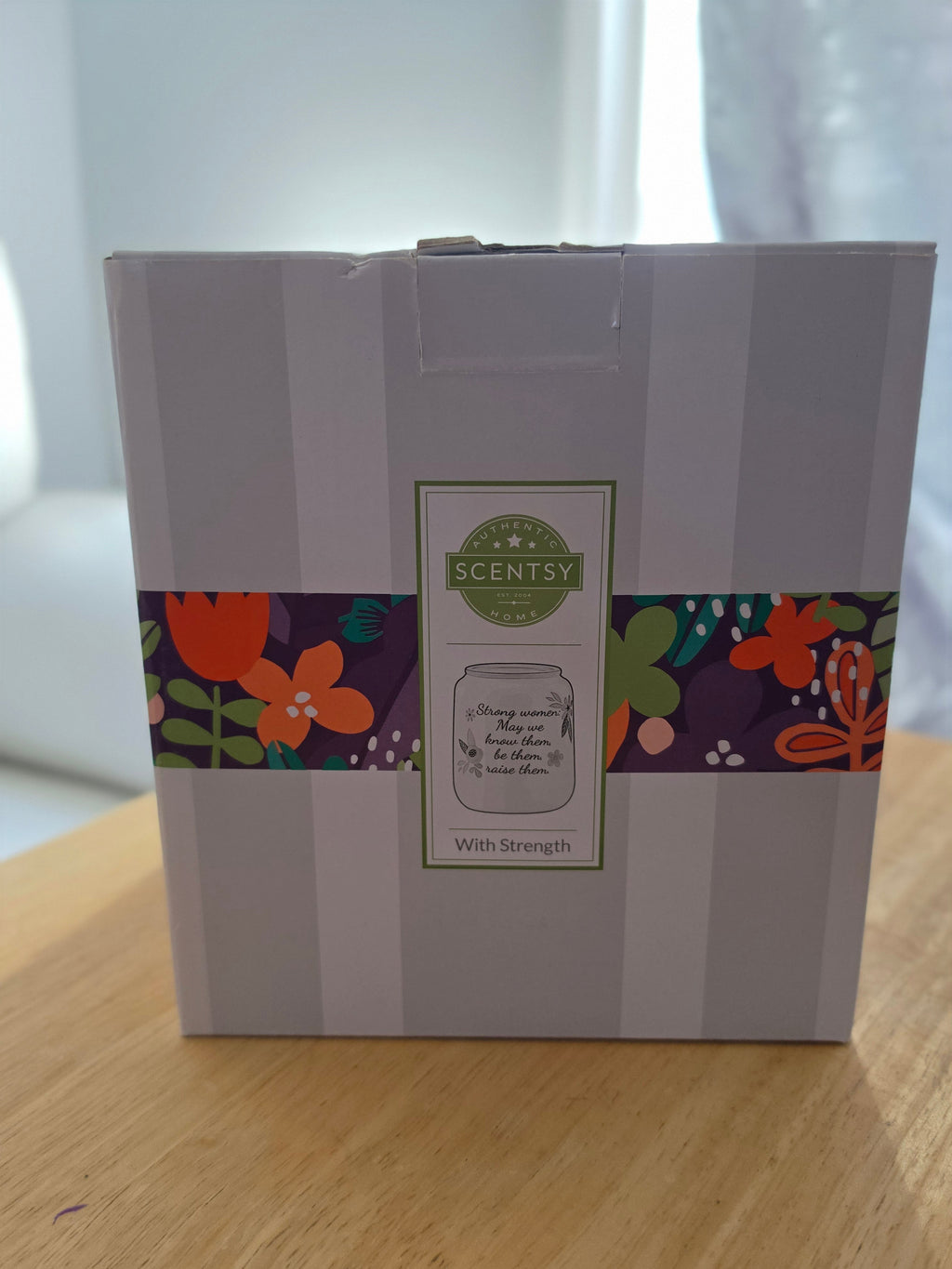 With Strength — Scentsy Large Warmer | “Strong Women: May We Know Them, Be Them, Raise Them”