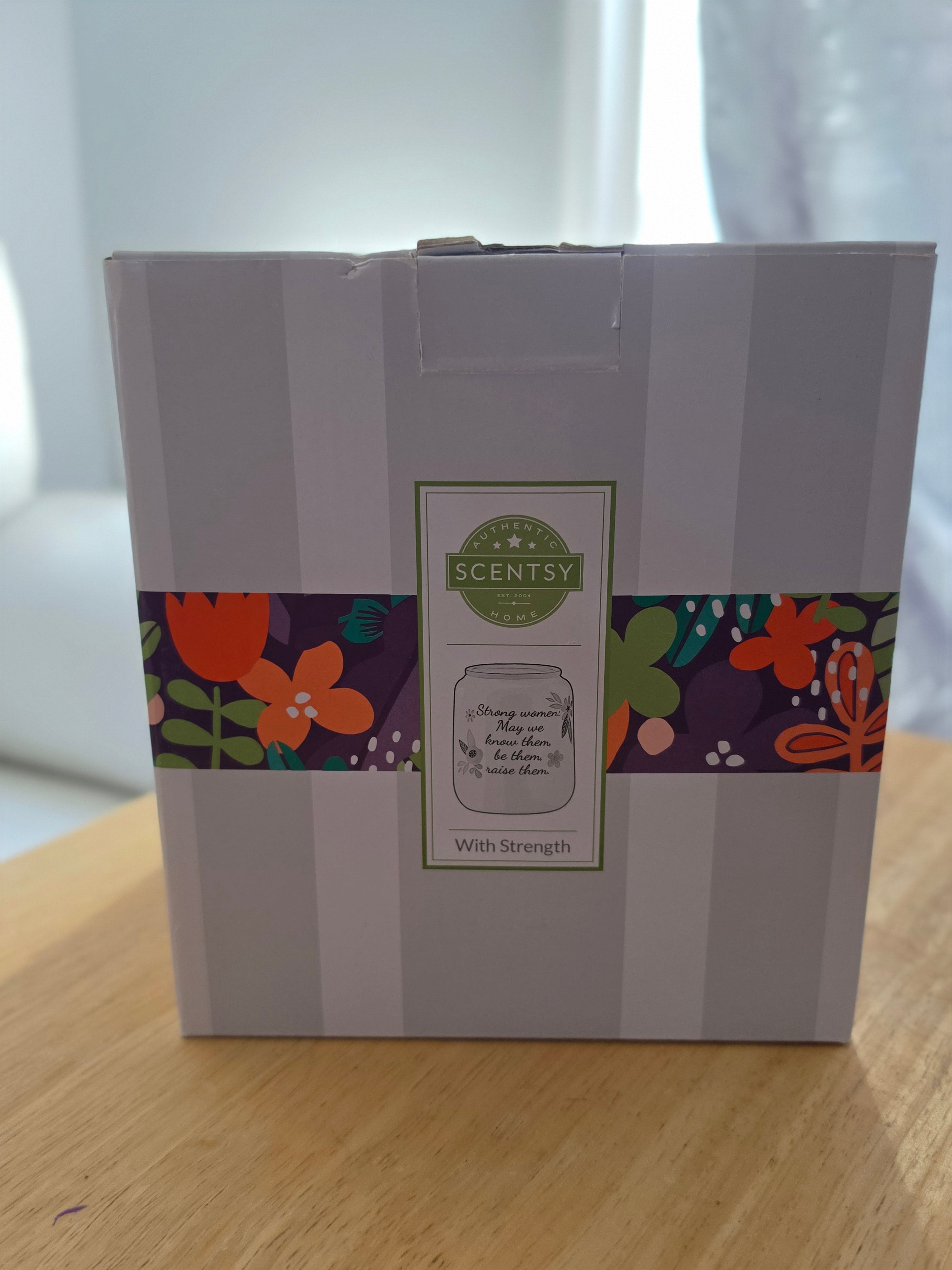 With Strength — Scentsy Large Warmer | “Strong Women: May We Know Them, Be Them, Raise Them”