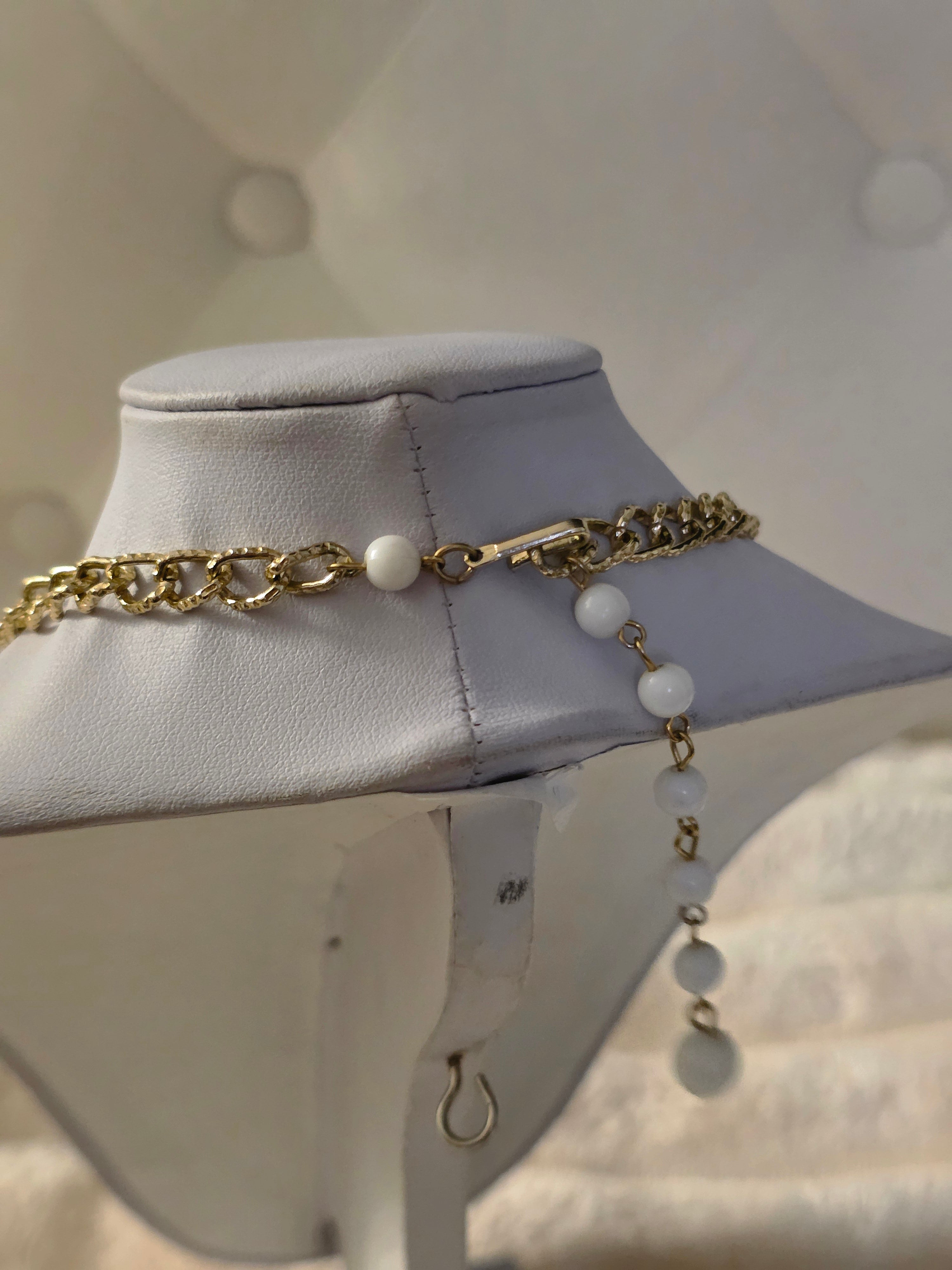 Gilded Fringe Statement Necklace
